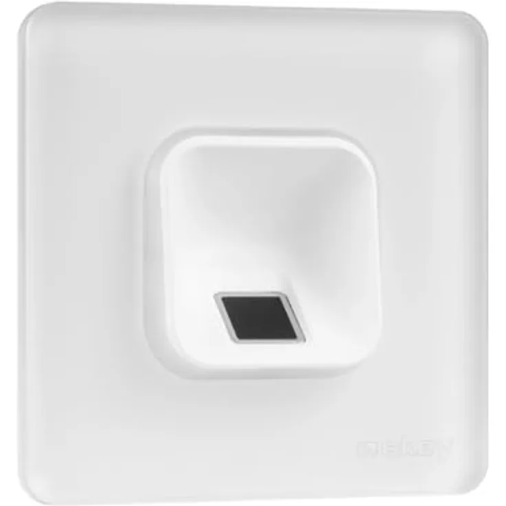 EKEY 203703 xLine Fingerprintset, Biometrische Zutrittslösung zur Unterputzmontage mit weißem Fingerprint und Glasrahmen, 0,4 W, 12-24 V, bis zu 100 Benutzer, inklusive ekey bionyx App