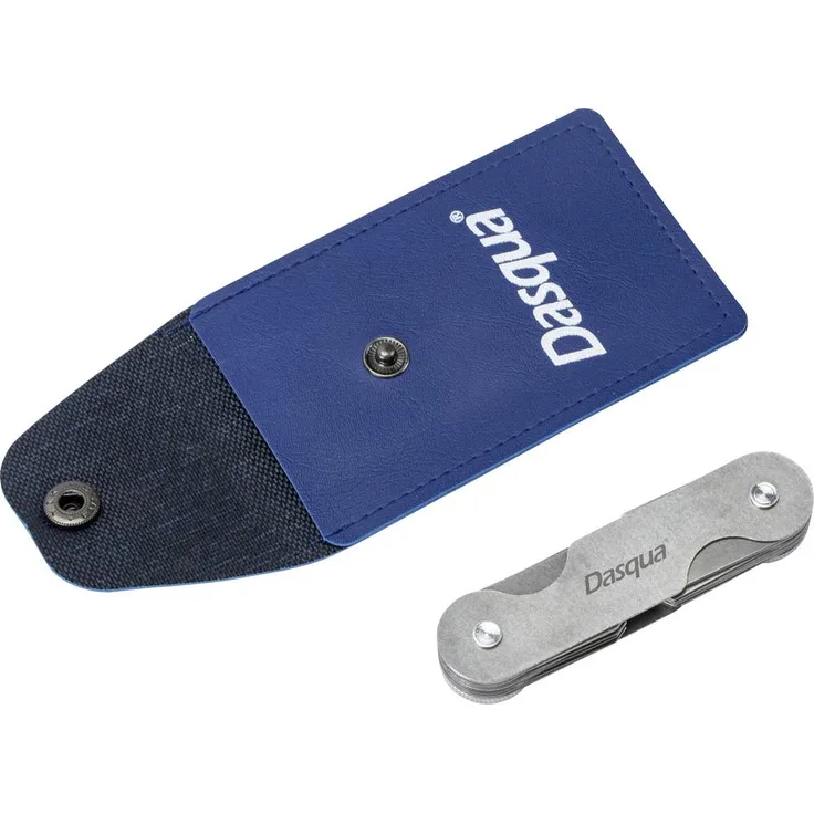 Dasqua 1351-0010 Radiuslehre metrisch, Prüfgerät für erhabene und vertiefte Kurven, 7.5 - 15mm