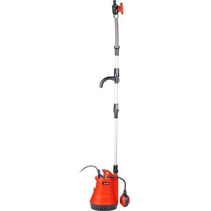 Mountfield MTF WPE035R, Wasserpumpe für Regenwasser, schmale Form, Kupferwicklung, mit Schlauchanschluss und Hebelverschluss
