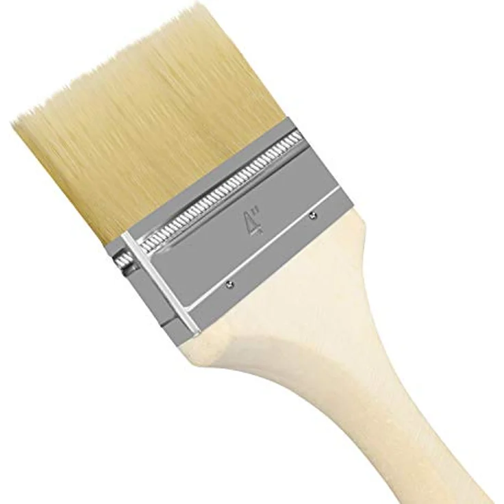 Kurtzy Pinselset 12-er Pack – 101,6mm Pinselkopf, Malerpinsel Größe 21,5cm - Pinsel Set für Farben, Lack, Beizen, Klebstoffe - Flachpinsel, Lasurpinsel, Lackpinsel für Malerbedarf, zum Streichen, DIY – Bild 4
