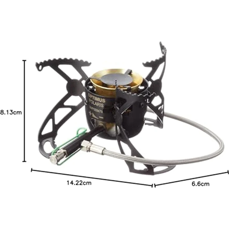 Optimus Polaris Optifuel, Mehrstoff-Campingkocher mit 3300 Watt Gasleistung, inkl. Aluminiumpumpe und Windschutz – Bild 6