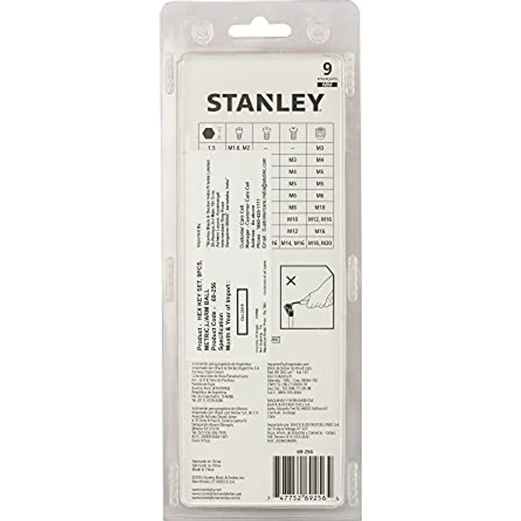STANLEY Winkelschraubendreher-Set 9teilig, metrisch, robust und vielseitig – Bild 9
