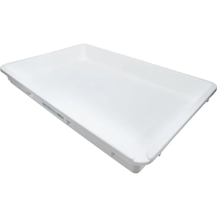 BGS 74261, Auffangwanne mit Ausgießer, 50 l, weiß, für Öl und Kühlflüssigkeiten, aus Polyethylen, säure- und laugenbeständig – Bild 1