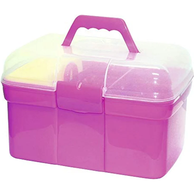 Kerbl Fellbürste Putzbox 8-teilig befüllt für Kinder rosa 321766 – Bild 2