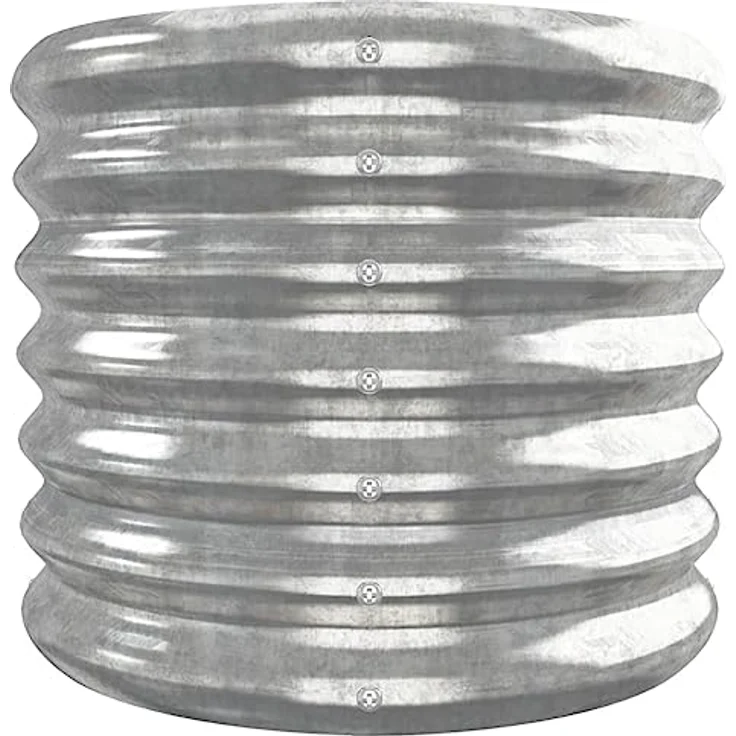 vidaXL Hochbeet Silber, pulverbeschichteter Stahl, 332 x 40 x 36 cm – Bild 7