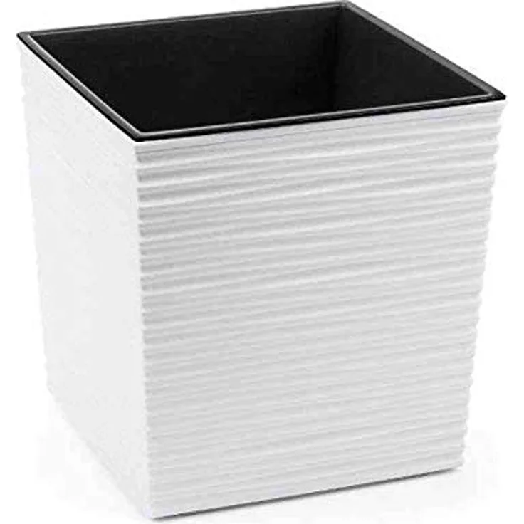 Siena Garden Pflanzgefäß Biron weiß Kunststoff 40 cm