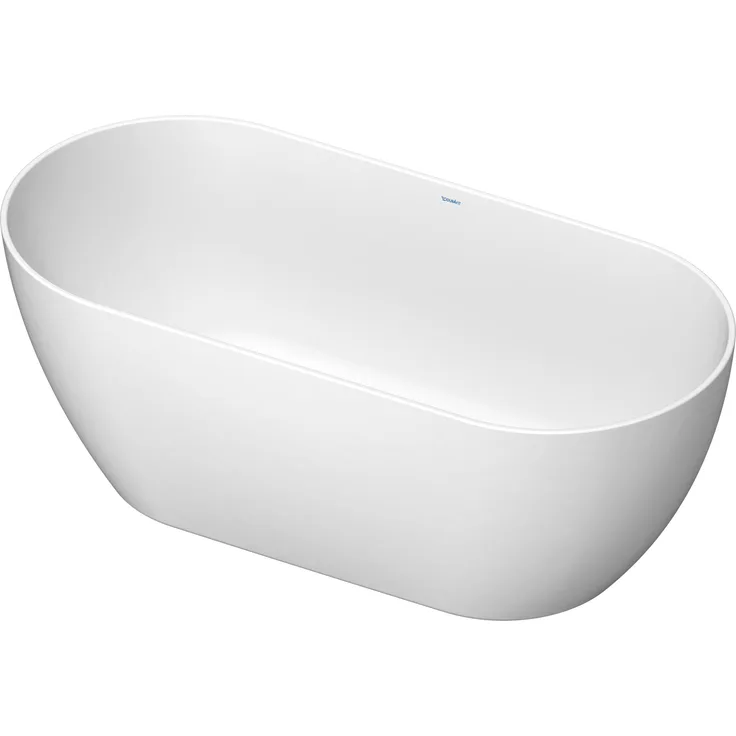 Duravit DuraKanto Badewanne (150 cm, 75 cm) mit komfortablen Rückenschrägen, hochwertigem Material und freistehendem Design, Weiß