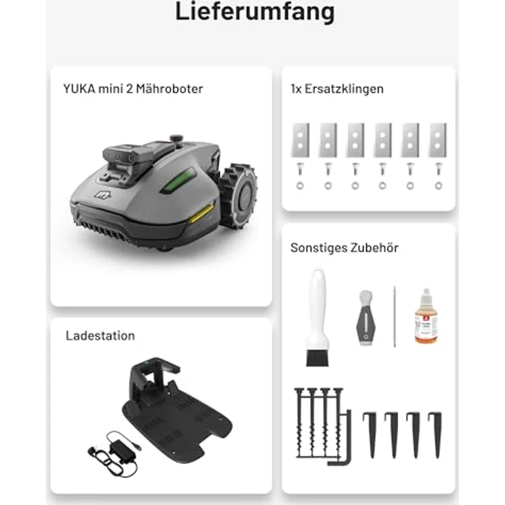 Mammotion YUKA Mini 2 500, Mähroboter ohne Begrenzungsdraht für Rasenflächen bis 500 m² – Bild 12