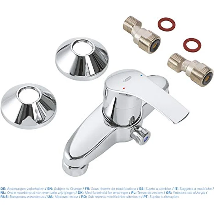 GROHE Eurosmart Badarmaturen - Einhand-Brausebatterie (DN 15, Wandmontage) chrom, 33555002 – Bild 6