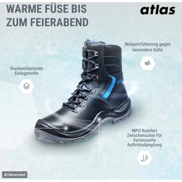 Atlas Stiefel Anatomic Bau 845 XP S3 – Bild 3