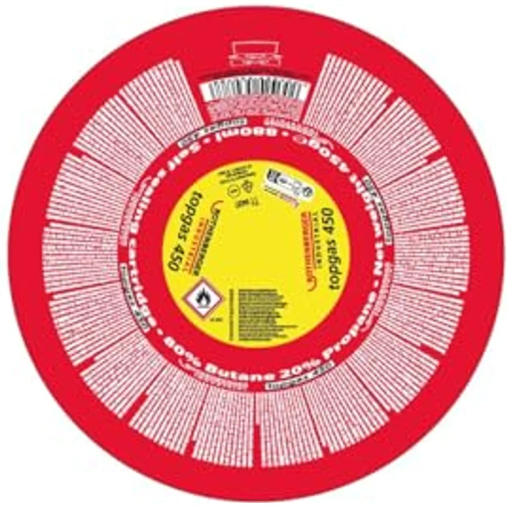 ROTHENBERGER Industrial Top Gas Schraub - Gaskartusche 450g, 740 ml, Vorteilsdose für lange Einsatzdauer, Anschluss 7/16" EU, 20% Propan / 80% Butan – Bild 2