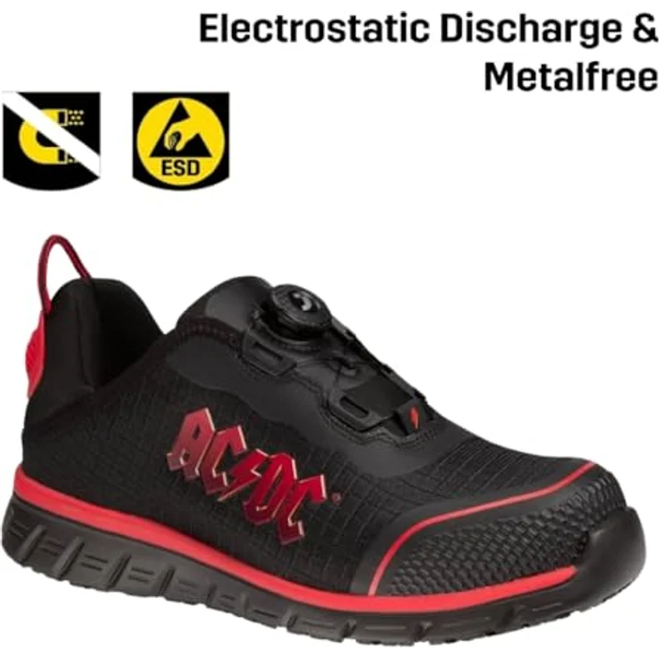 Safety Jogger Works LIGERO2 S1P Sicherheitsschuh, ultraleicht mit Nano Carbon Zehenkappe, metallfrei, atmungsaktiv, sportliches Design, TLS-Verschluss, schwarz – Bild 5