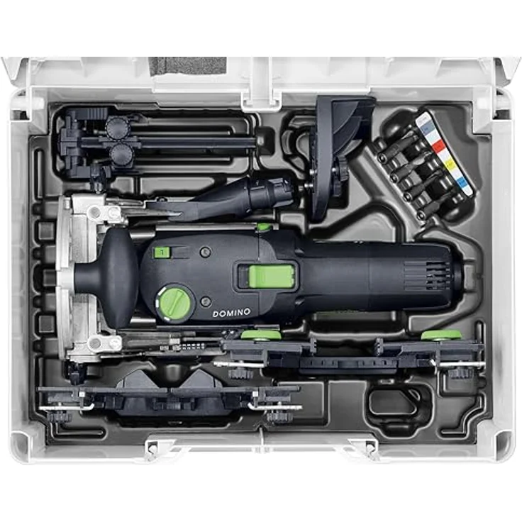 Festool Dübelfräse DF 500 RQ-Plus, 420 Watt, 25.500 U/min, inkl. DOMINO Fräser D 5, kompakt und präzise – Bild 3