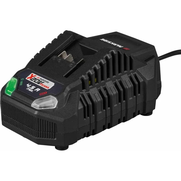 PARKSIDE PLG 20 C3, 20 V Akku Schnellladegerät mit 4,5 A Ladestrom und LED-Ladeindikator