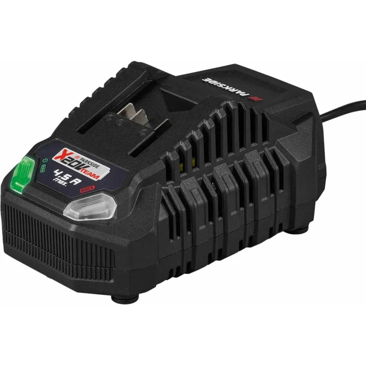 PARKSIDE PLG 20 C3, 20 V Akku Schnellladegerät mit 4,5 A Ladestrom und LED-Ladeindikator