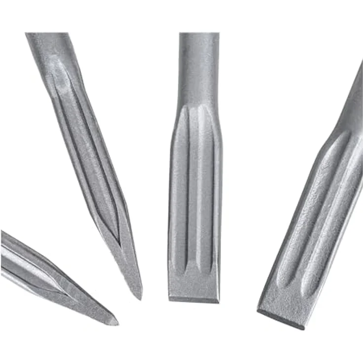 STIER Meißel-Set SDS-max, 4-teilig, inkl. Spitz- und Flachmeißel, 400 mm x 25 mm, selbstnachschärfende Spitze, hohe Materialabtragungsrate – Bild 3