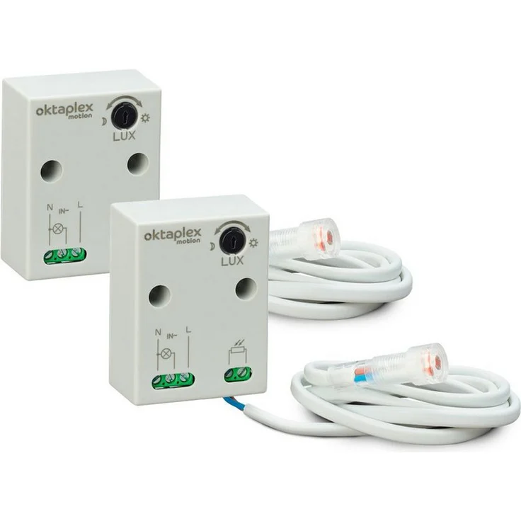 Oktaplex motion Rosa Mini Einbau Dämmerungsschalter 230V, IP65 Lichtsensor Kabel verlängerbar – Bild 1