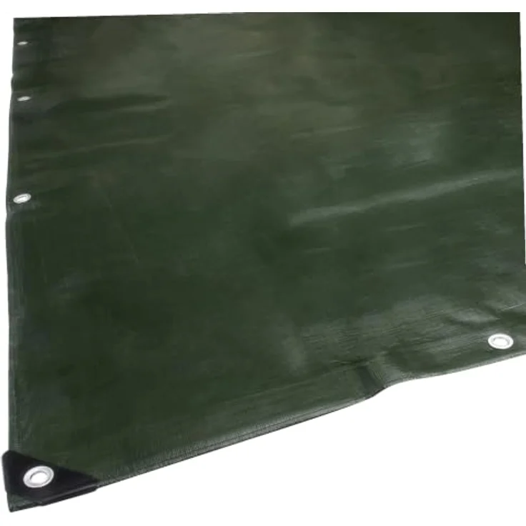 WERKA PRO Multifunktionale Plane, 240 g/m², umkehrbar in schwarz und grün, 8 x 12 m mit Ösenabstand 50 cm – Bild 3