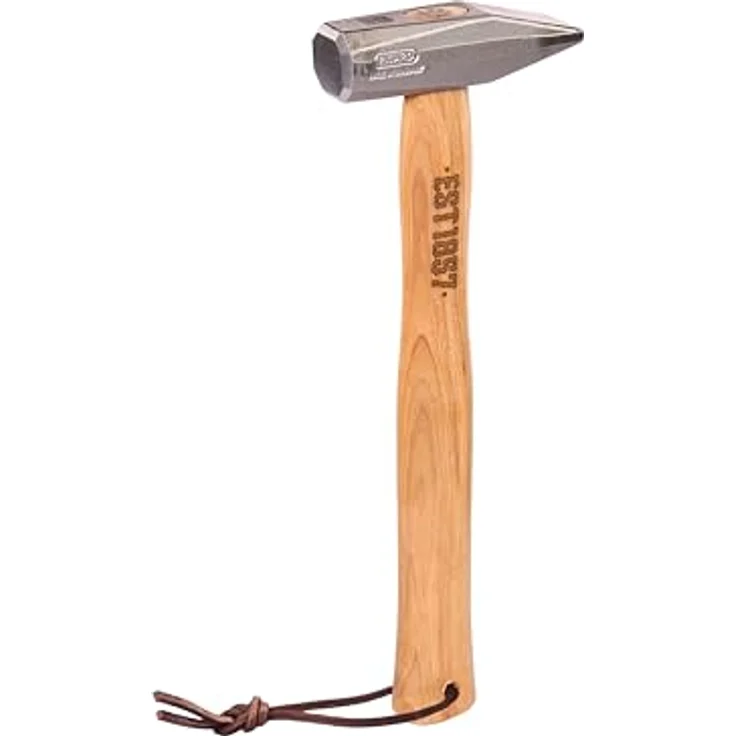 PICARD EST 1857 Schlosserhammer 800g, handgeschmiedeter Spezialstahl, gewachster Hickorystiel in Geschenkverpackung – Bild 1