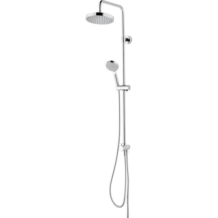 Schulte Duschsystem 'DuschMaster Rain III' mit Umsteller, verchromt, Regendusche und individuell einstellbare Handbrause
