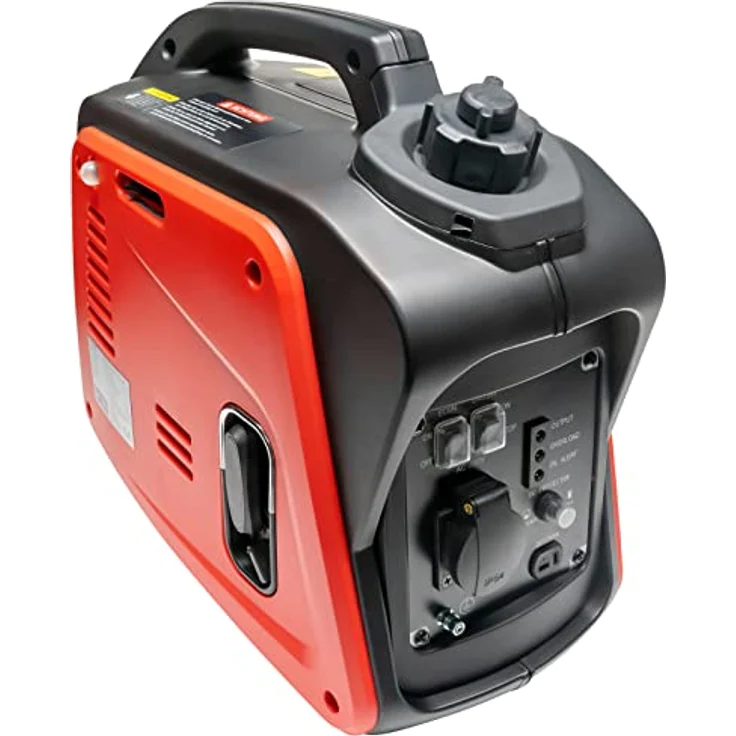 Grafner Stromerzeuger Inverter Generator 1100 W (1 KW Dauerleistung), Benzinbetrieb 4 Takt, 230V, Invertertechnologie, leicht robust, digitaler Benzin Notstrom Aggregat – Bild 7