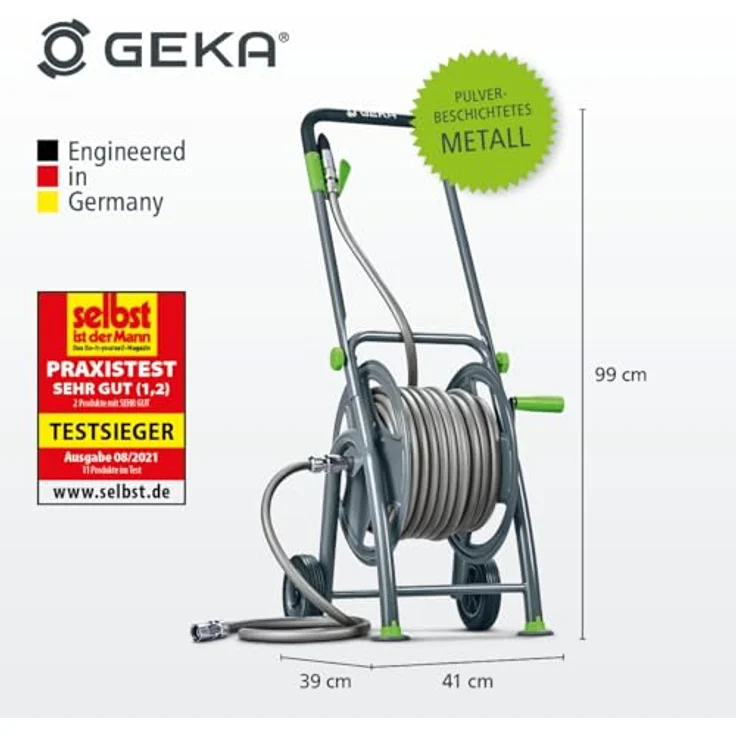 Geka Schlauchwagen Geka plus P25SST Anschl.-Gew.26,44mm G 3/4 Zoll pulv.STA Geka – Bild 3