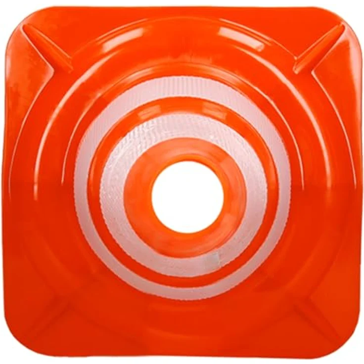 ECD Germany 9 Stück Verkehrskegel Pylone 47 cm, Orange-Weiß, XXX reflektierende Streifen, stapelbar & flexibel, Warnleitkegel Leitkegel Verkehrshütchen – Bild 3