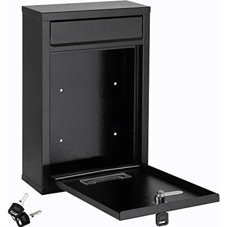 DEUBA 6x Briefkasten Wandbriefkasten Briefkastenanlage Postkasten Stahl Auswahl schwarz – Bild 3