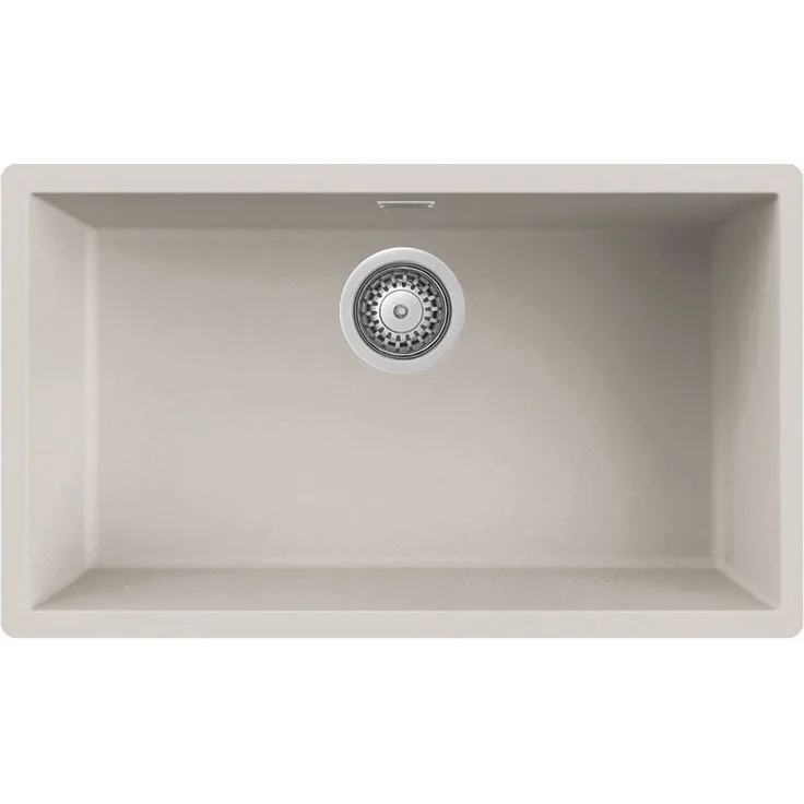 REGINOX Granitspüle Verona 70 Regi-Granite Elite, Unterbauspüle in Soft White, 74,8/448 cm, kratzfest und pflegeleicht
