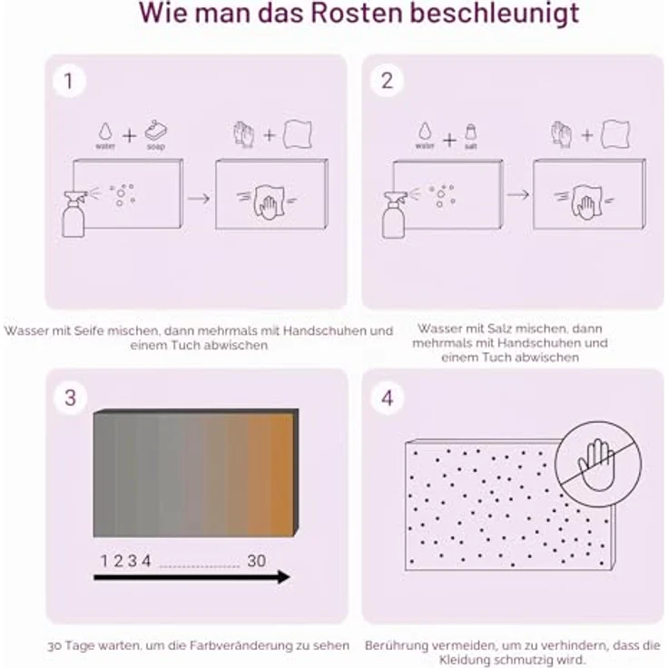 vidaXL Briefkasten Paketdrop-Box, rostig, 47,5 x 38 x 59 cm, wetterfest aus Stahl, abschließbar, moderne Außenlagerung – Bild 5