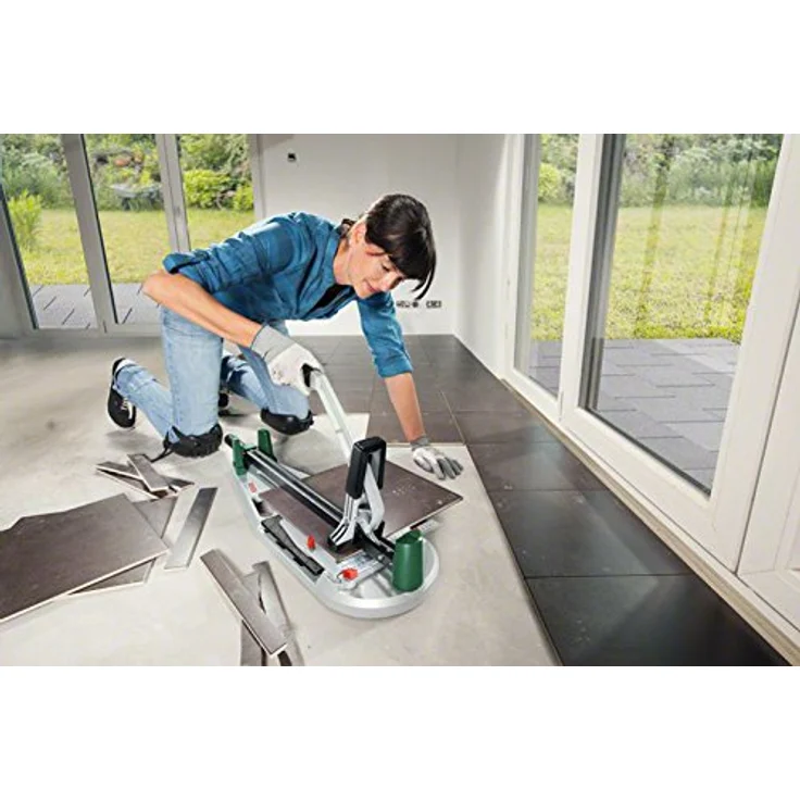 Bosch Fliesenschneider PTC 470, Karton (Max. Schnittlänge 470 mm, max. Fliesenstärke 12 mm, Winkelanschlag 0-45°) – Bild 8