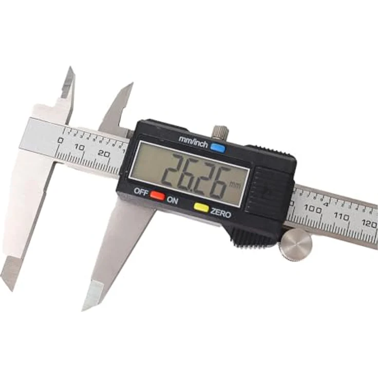 Dönges Digitaler Messschieber 200 mm | LCD Display, CE, Edelstahl, 3-in-1 Innen-, Außen- & Tiefenmessung | Präzise Ablesung in mm/Inch – Bild 2
