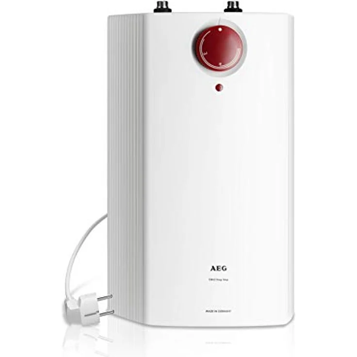 AEG HUZ 5 DropStop, druckloser Kleinspeicher Untertischboiler 5 Liter, stufenlose Temperatureinstellung 35-85 °C, 2 kW, Energiesparklasse A, mit ThermoStop und DropStop-Technologie – Bild 1
