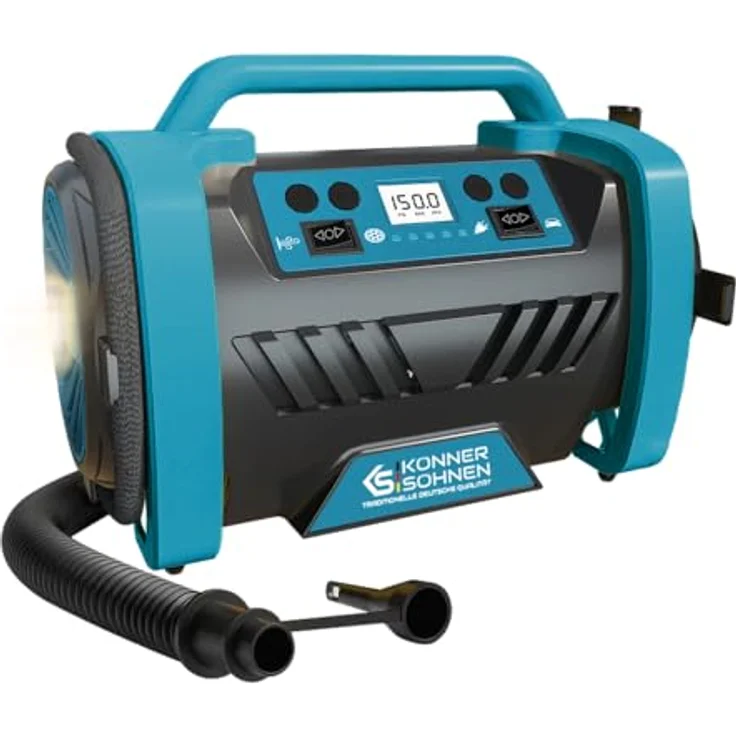 Könner & Söhnen KS P30 Autokompressor, 35 Liter/min, schwarz – Bild 2