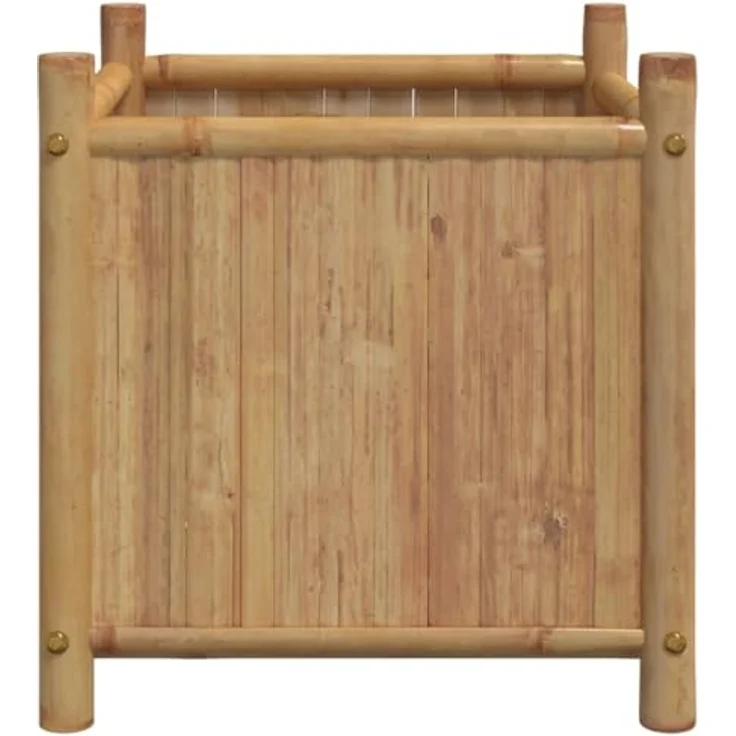 vidaXL Pflanzkübel, Hochbeet für Garten Balkon Terrasse, Pflanzkasten Blumenkasten Erhöhtes Design, Blumenkübel Pflanzbeet Gemüsebeet, Bambus – Bild 5