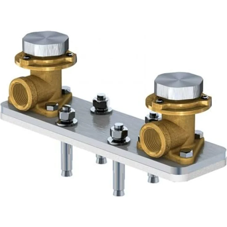 Steinberg Einbaukörper 010 1160, 1/2 Zoll für freistehende Wanne/Brause Armatur, chrom – Bild 1
