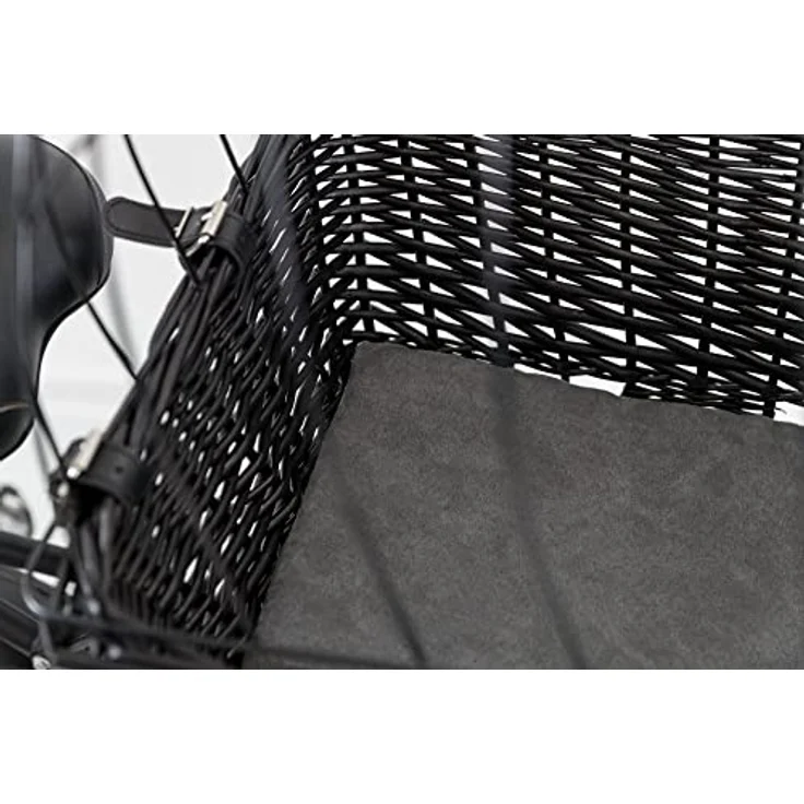 Trixie Fahrradkorb mit Gitter 35x49x55 cm schwarz – Bild 5