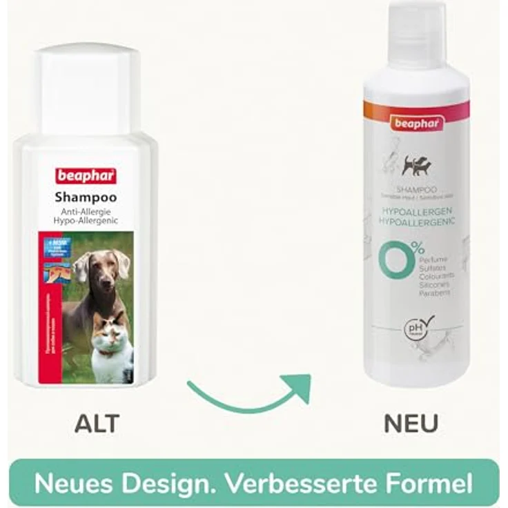 beaphar Tiershampoo Hypoallergen, pH-neutrales Shampoo für Hunde & Katzen, 250 ml – Bild 7