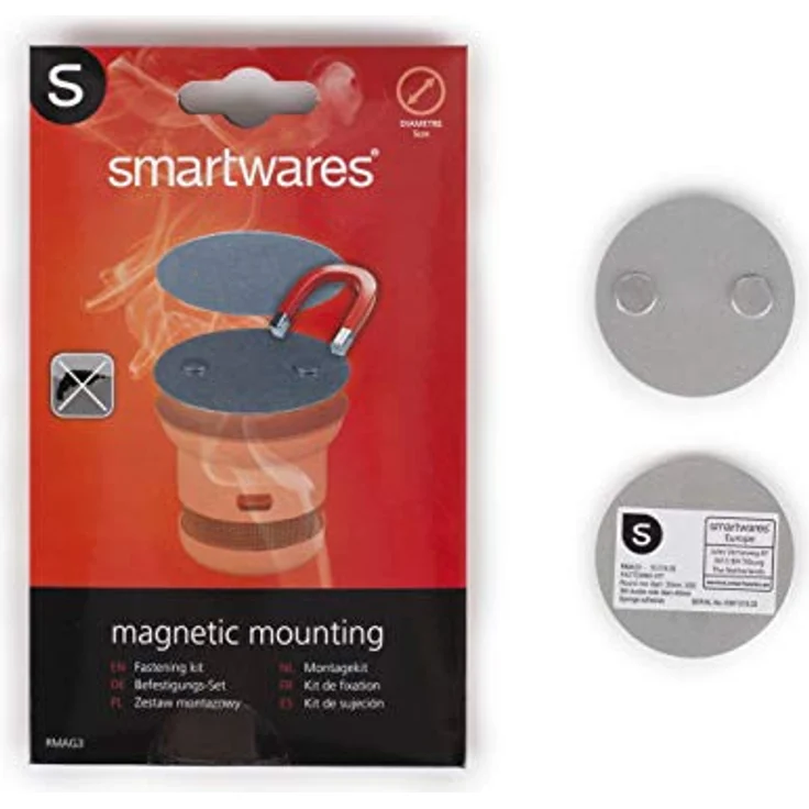 Smartwares Magnetbefestigungsset für Mini Rauchmelder, RMAG3_SW – Bild 5