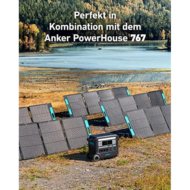 Anker 531 Solarpanel, 200 W faltbares Solarmodul mit IP67 Wasserschutz und 3-stufigem Neigungsstandfuß – Bild 6