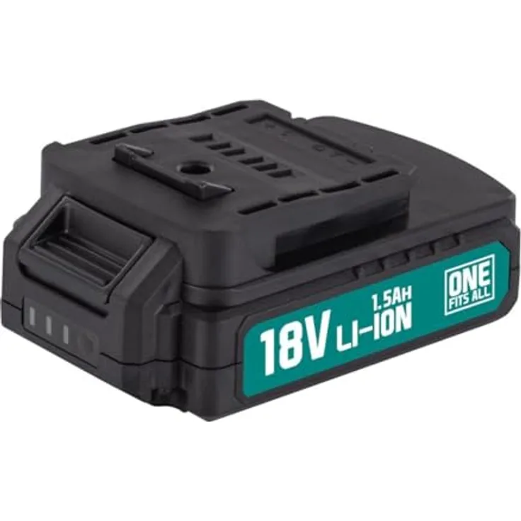 Powerplus POWEB9011, 18V 1500mAh Akku mit 3 LED-Anzeigen zur Ladezustandsüberwachung, schwarz
