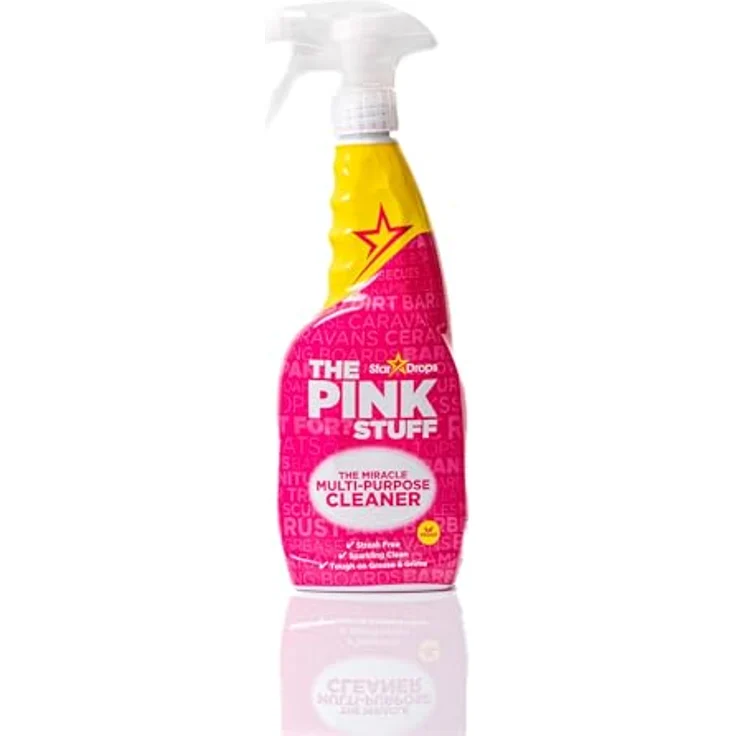 Spectrum The Pink Stuff Allzweckreiniger, 2 x 750 ml, vegan, streifenfreies Ergebnis, stark gegen Fett und Schmutz – Bild 2