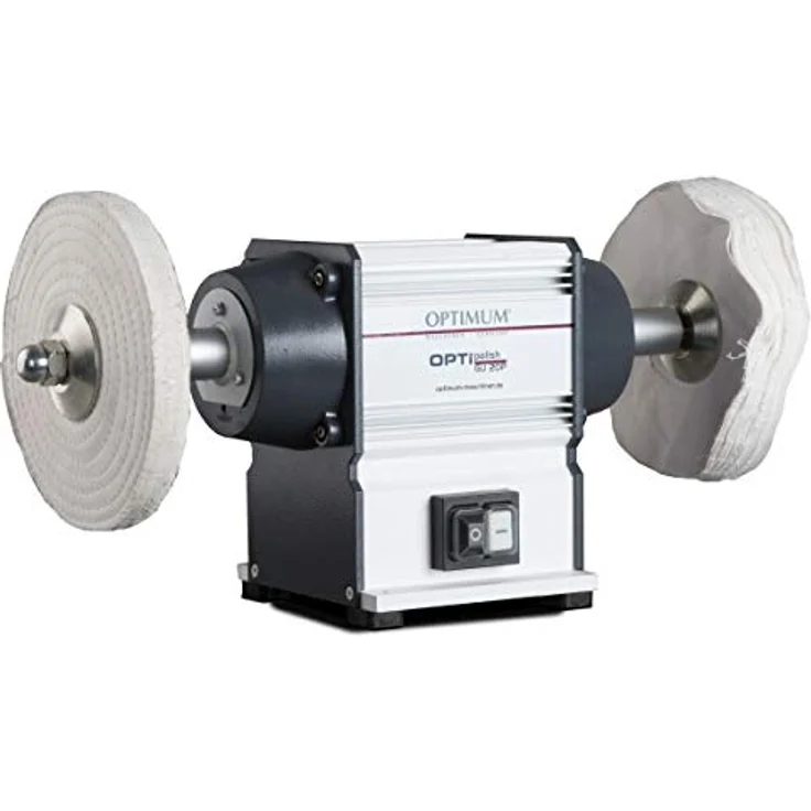 Optimum Poliermaschine OPTIpolish GU 20P (für Metall, wartungsfreier Motor 0,6 kW, 2X Polierscheiben), 3101540 – Bild 2