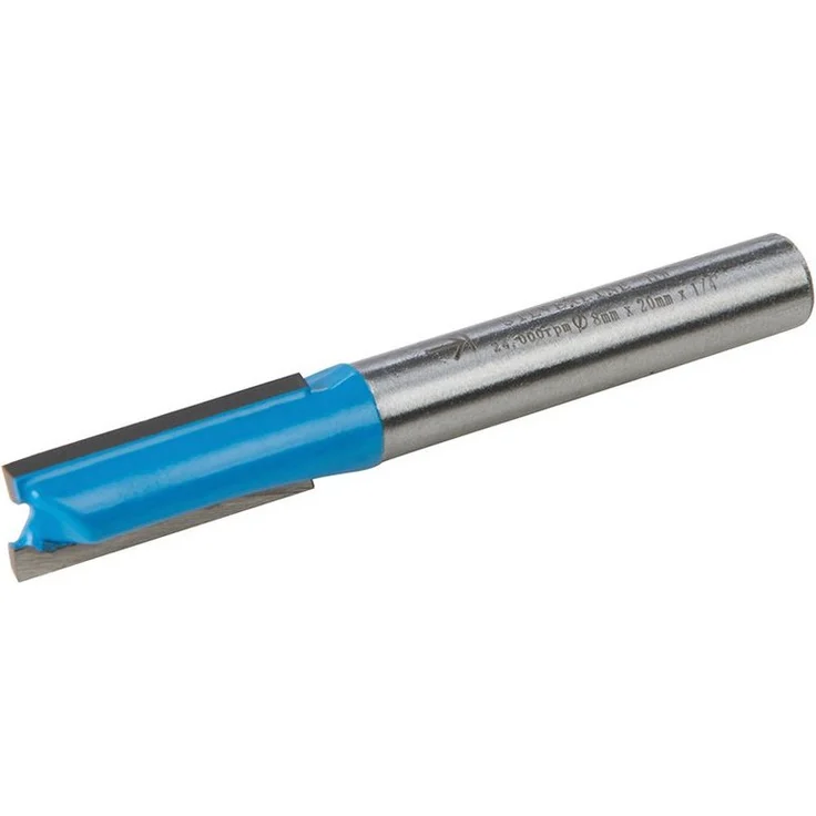 OTTO Nutfräser, 1/4 Zoll Hartmetallschneide, 8 x 20 mm, Einschneidig für präzises Fräsen