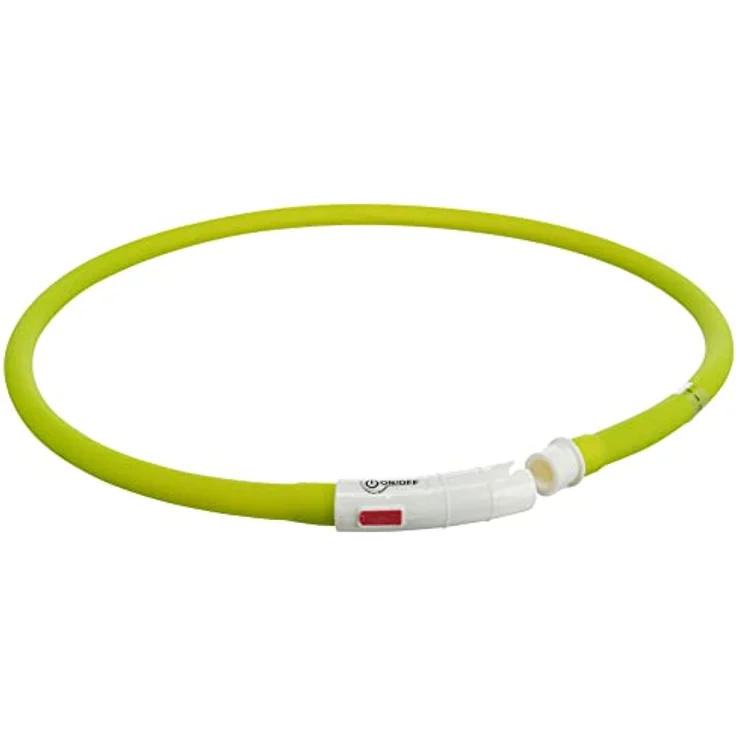 TRIXIE Leuchtring für Hunde XS-XL grün – Leuchtendes Hundehalsband, ideal für Spaziergänge im Dunkeln – Aufladbar und individuell einstellbar - 12648 – Bild 2