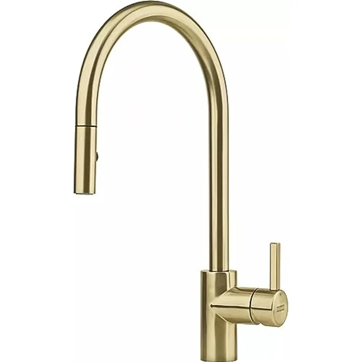 FRANKE Eos Neo Küchenarmatur, umstellbarer Wasserstrahl mit Ausziehbrause, massivem Edelstahl und PVD-Beschichtung, radial gebürstet – Bild 2