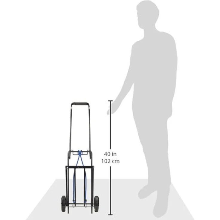 BRUNNER Sackkarre Easy, faltbare Camping Sackkarre mit großem Transportvolumen, 90 kg Belastbarkeit und Spanngurt – Bild 3