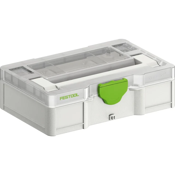 FESTOOL Werkzeugbox Festool Systainer³ SYS3 S 76 TRA, kleine Kiste mit individueller Einteilung und transparentem Deckel – Bild 1