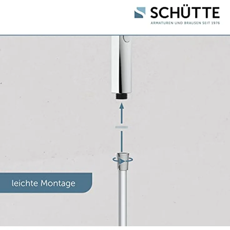 SCHÜTTE Handbrause SAMOA RAIN | Samtstrahl-Technologie | Duschkopf mit über 300 Düsen | 3 einstellbare Strahlarten | Brausekopf Antikalk für die Dusche | Chrom – Bild 4