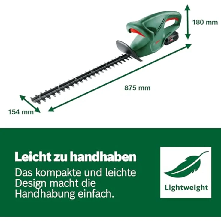 Bosch Home & Garden Heckenschere Akku-Heckenschere Easy Hedge Cut 18-44 1 x, kabellos, leicht, inkl. Akku und Ladegerät – Bild 7